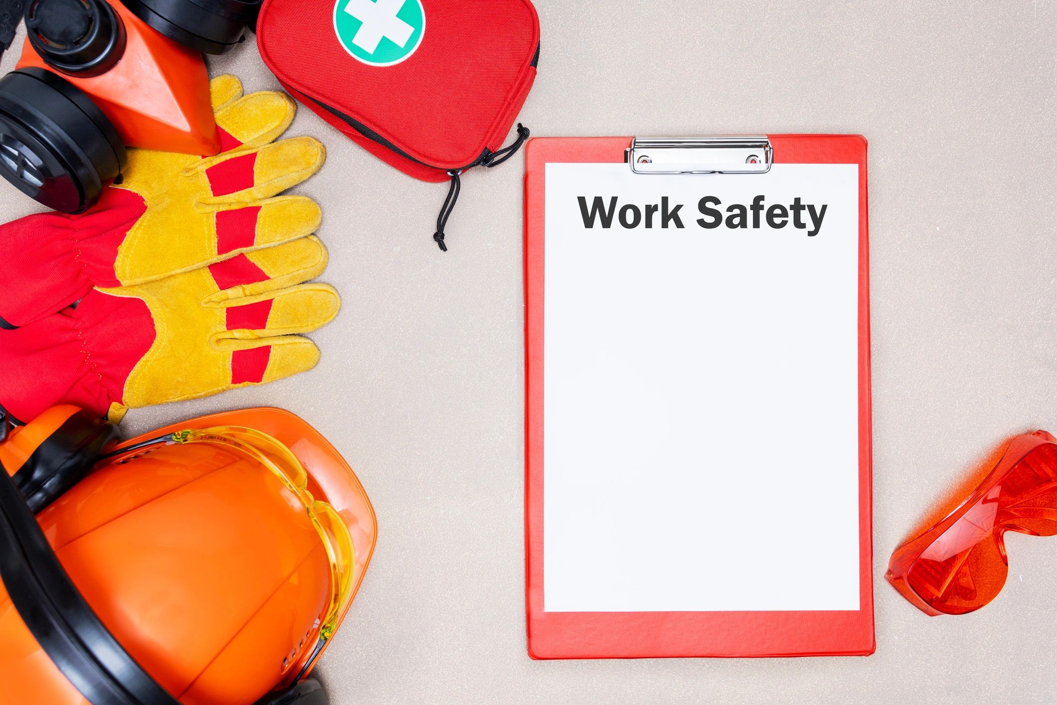 Service checklist and safety equipment for HVAC maintenance